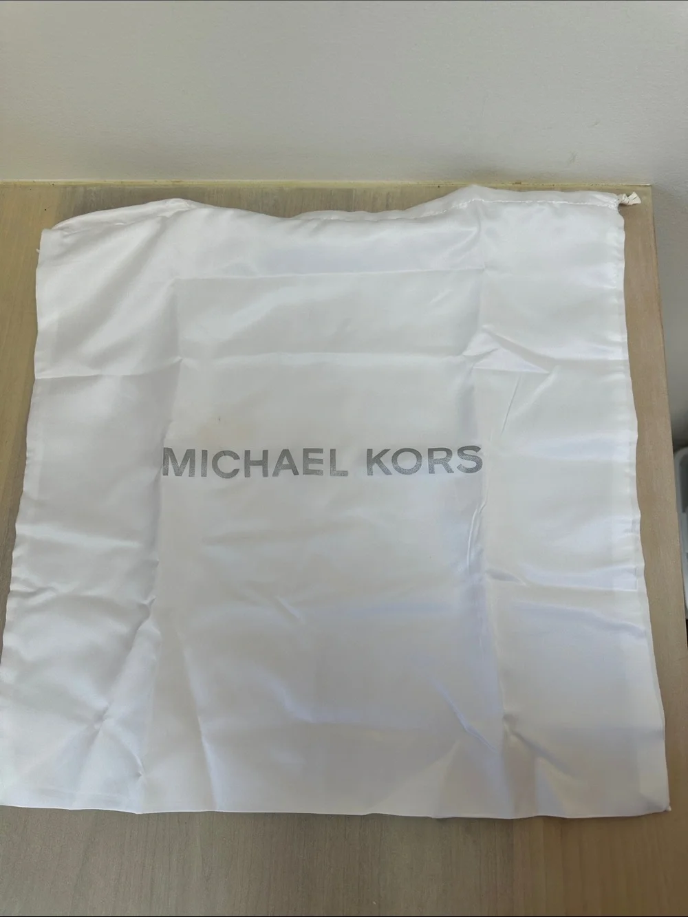 Michael Kors Dark Brown Monogram Shoulder Bag with Gold Hardware